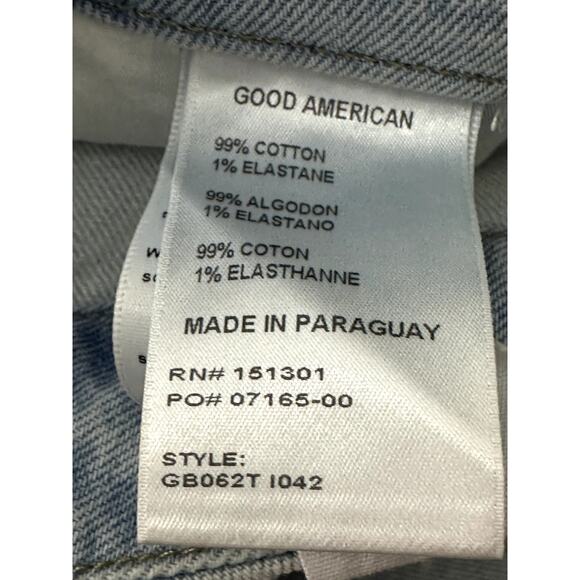 Good American Women's Split Pocket & Hem Straight Jean 6/28 NWT - Picture 8 of 8